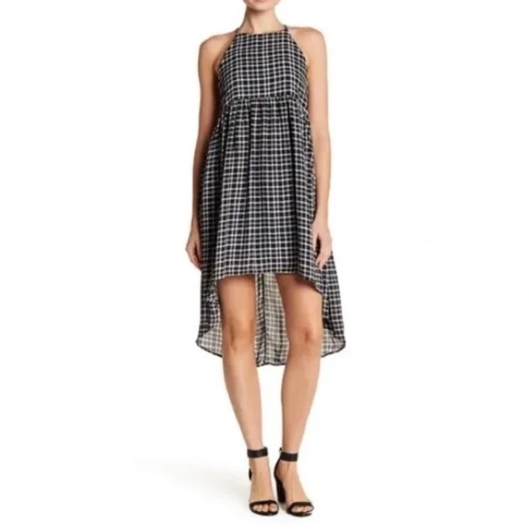Painted Threads Women’s High Low Checkered Dress - Picture 1 of 14